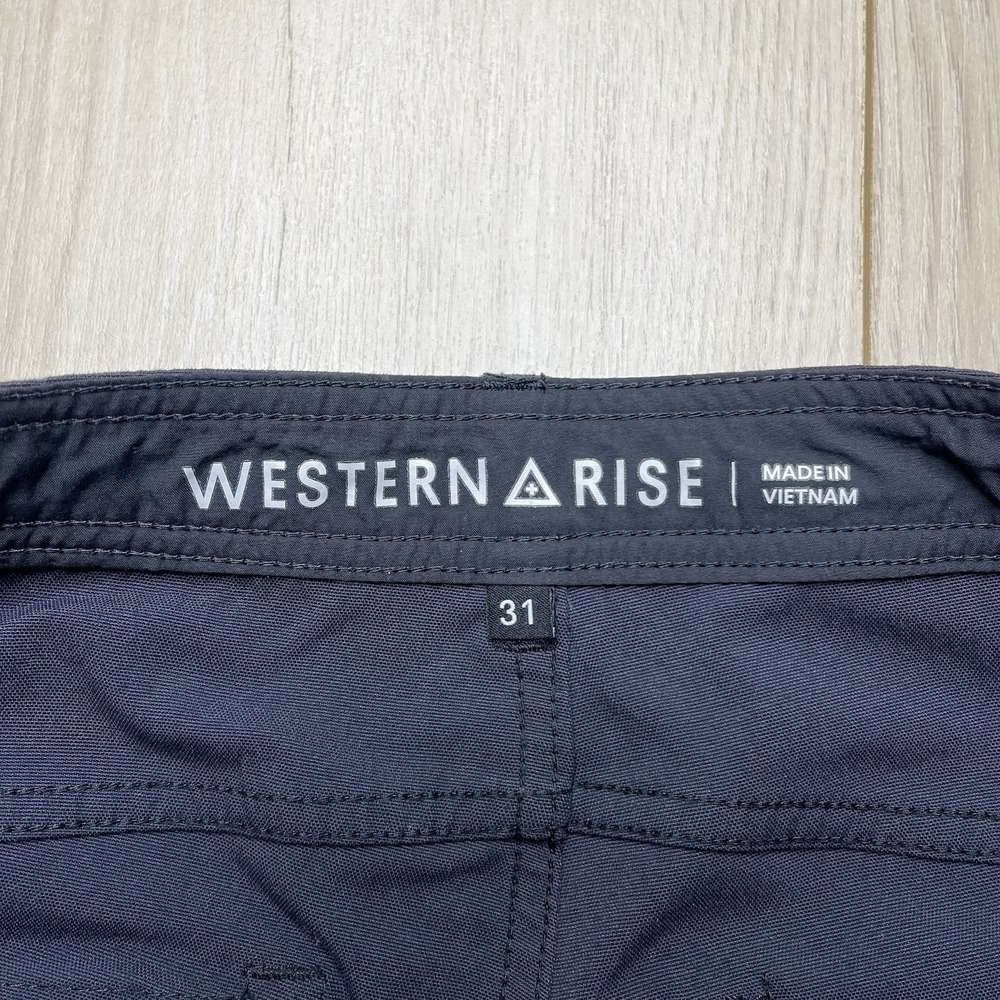 Western Rise Evolution Chino Pants Mens 31x27 Black Tapered Leg Performance - Picture 7 of 10